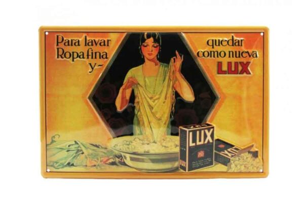 Chapa "Detergentes LUX"