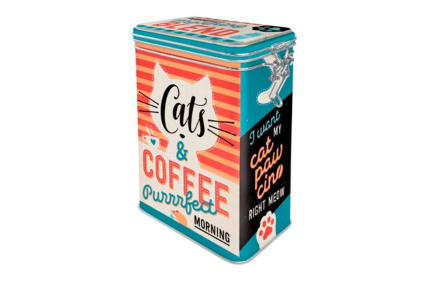 Caja clip "Cats & Coffee"