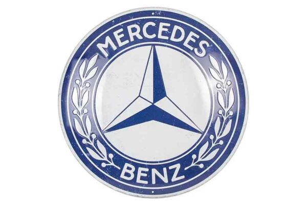Chapa redonda "Mercedes Benz"