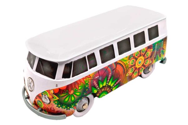 Caja "Furgo Volkswagen psicodélica"