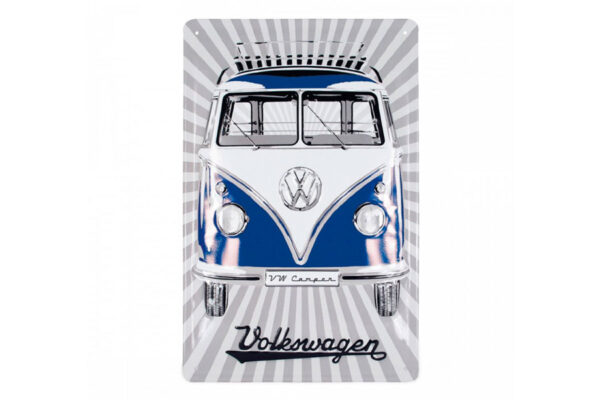 Chapa "Furgo Volkswagen" azul