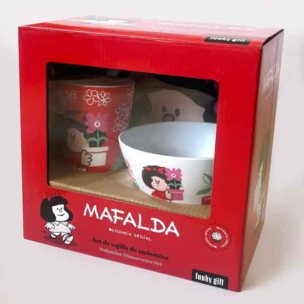 Set vajilla Mafalda flor - Imagen 2